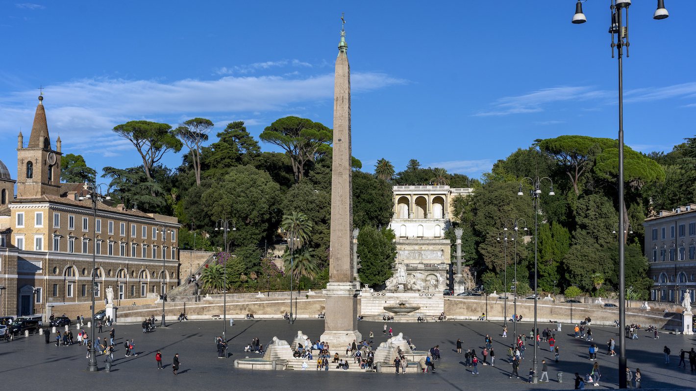 Obelisk in Piazza del Popolo (Flaminian Obelisk), Rome (photo: Steven Zucker, CC BY-NC-SA 2.0)
