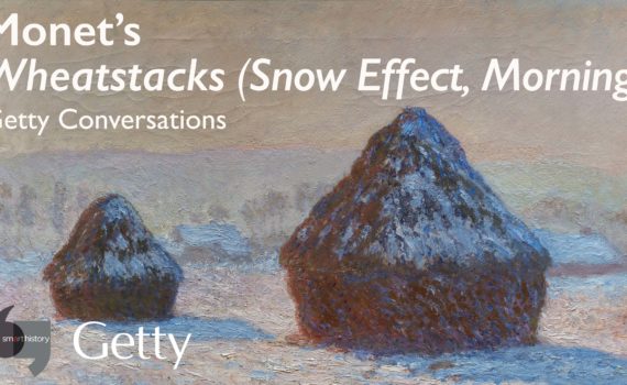 Monet, <em>Wheatstacks (Snow Effect, Morning)</em><br>Getty Conversations