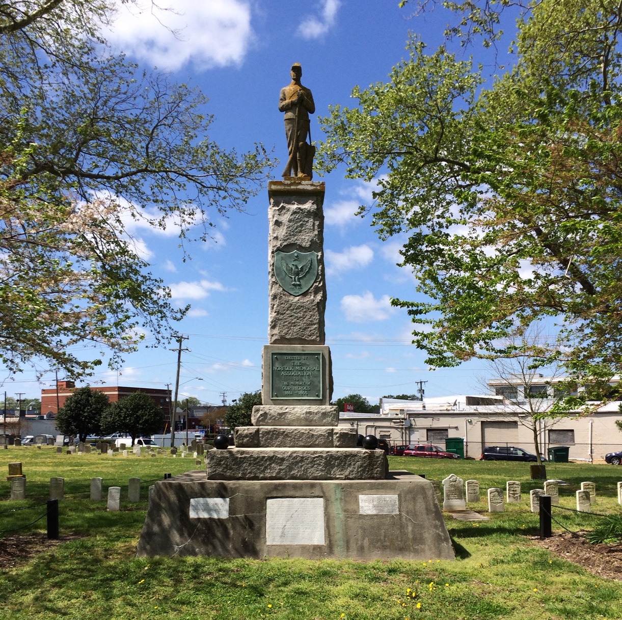 Civil War Union Soldier Monument, West Point Cemetery, completed in 1920 (<a href="https://www.visitnorfolk.com/listings/west-point-monument-at-west-point-cemetery/33/">Visit Norfolk</a>)