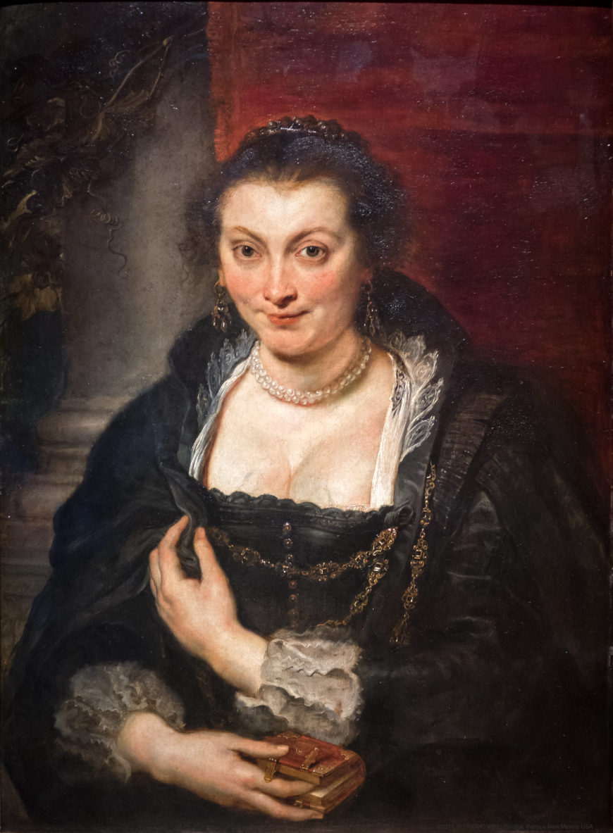 Peter Paul Rubens, Posthumous Portrait of Isabella Brant, c. 1625–26, oil on panel, 86 x 62 cm (Galleria degli Uffizi, Florence)