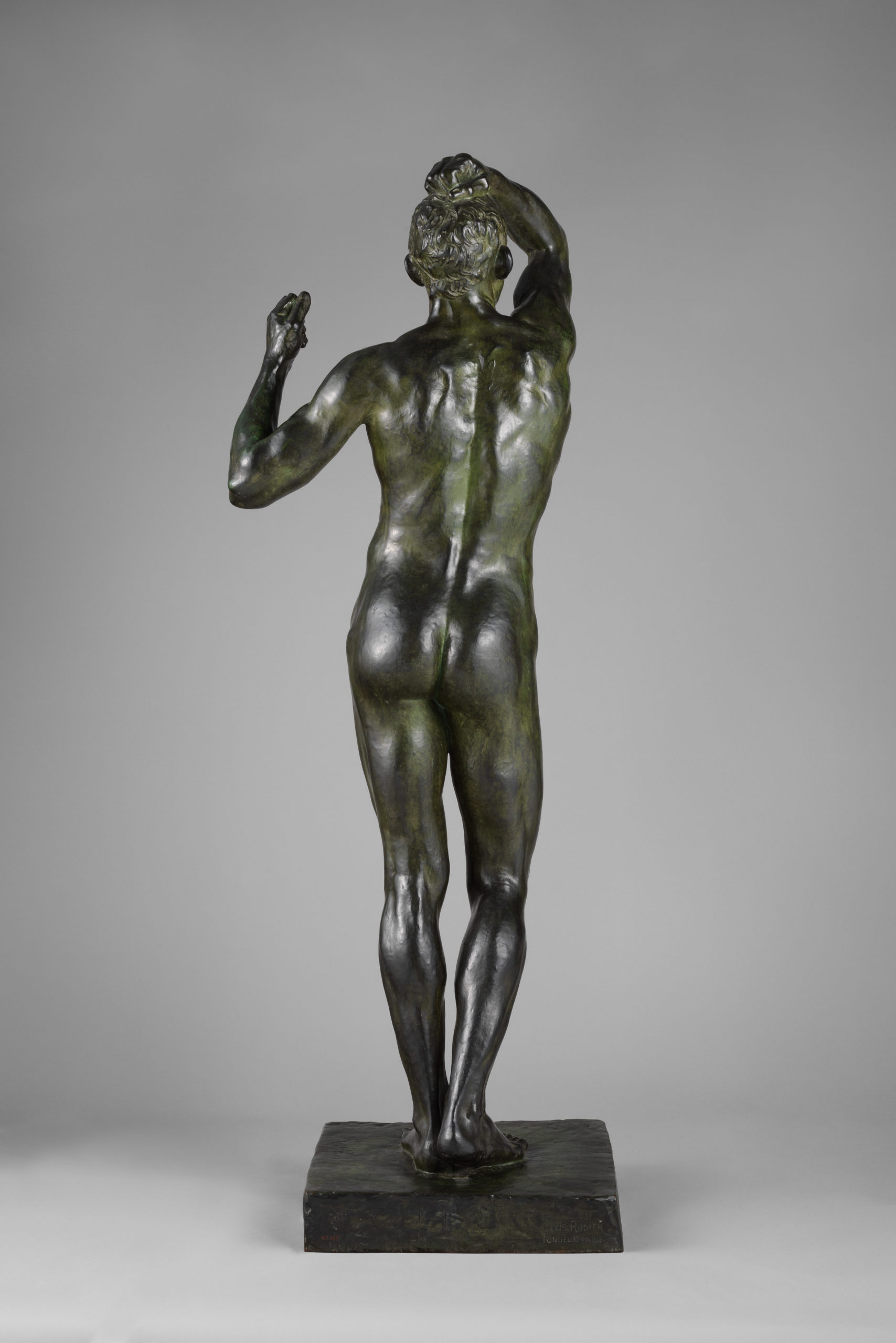 Auguste Rodin, The Age of Bronze (L’Age d’airain), modeled 1876, cast by Alexis Rudier c. 1906, bronze, 182.9 cm high (The Metropolitan Museum of Art)