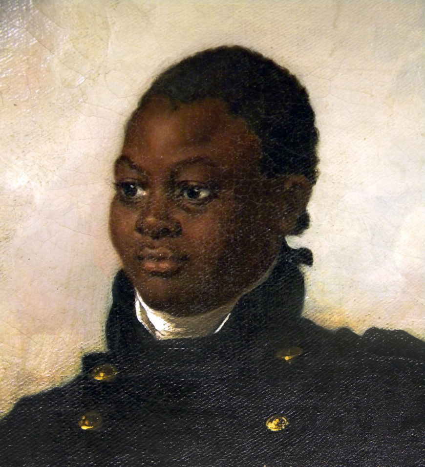 Richard Evans, Royal Prince Jacques-Victor-Henri Christophe. (c. 1816, oil on canvas, 34¼” x 25½”. Alfred Nemours Collection of Haitian History, University of Puerto Rico, Río Piedras Campus.)