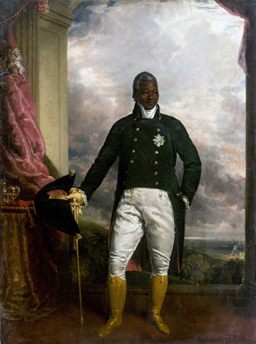 Richard Evans, Portraits of Henry Christophe, King of Haiti, c. 1816, oil on canvas, 34¼” x 25½” (Alfred Nemours Collection of Haitian History, University of Puerto Rico, Río Piedras Campus.)