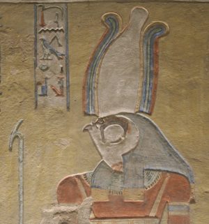 Horus in the tomb of a son of Ramses III in the Valley of the Queens (QV44)