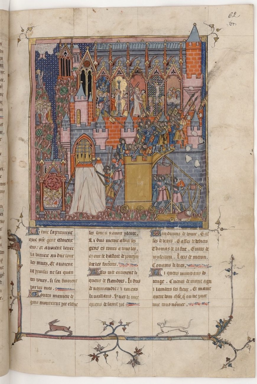 Fall of Jerusalem, from William of Tyre, History of Outremer, c. 1350, MS. French 352, fol. 62r, Paris (Bibliothèque Nationale de France, Paris)