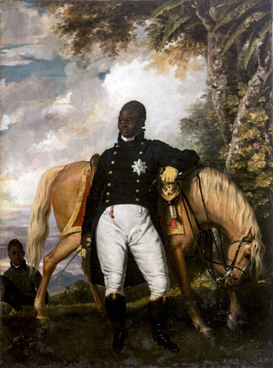 Richard Evans, Royal Prince Jacques-Victor-Henri Christophe. (c. 1816, oil on canvas, 34¼” x 25½”. Alfred Nemours Collection of Haitian History, University of Puerto Rico, Río Piedras Campus.)