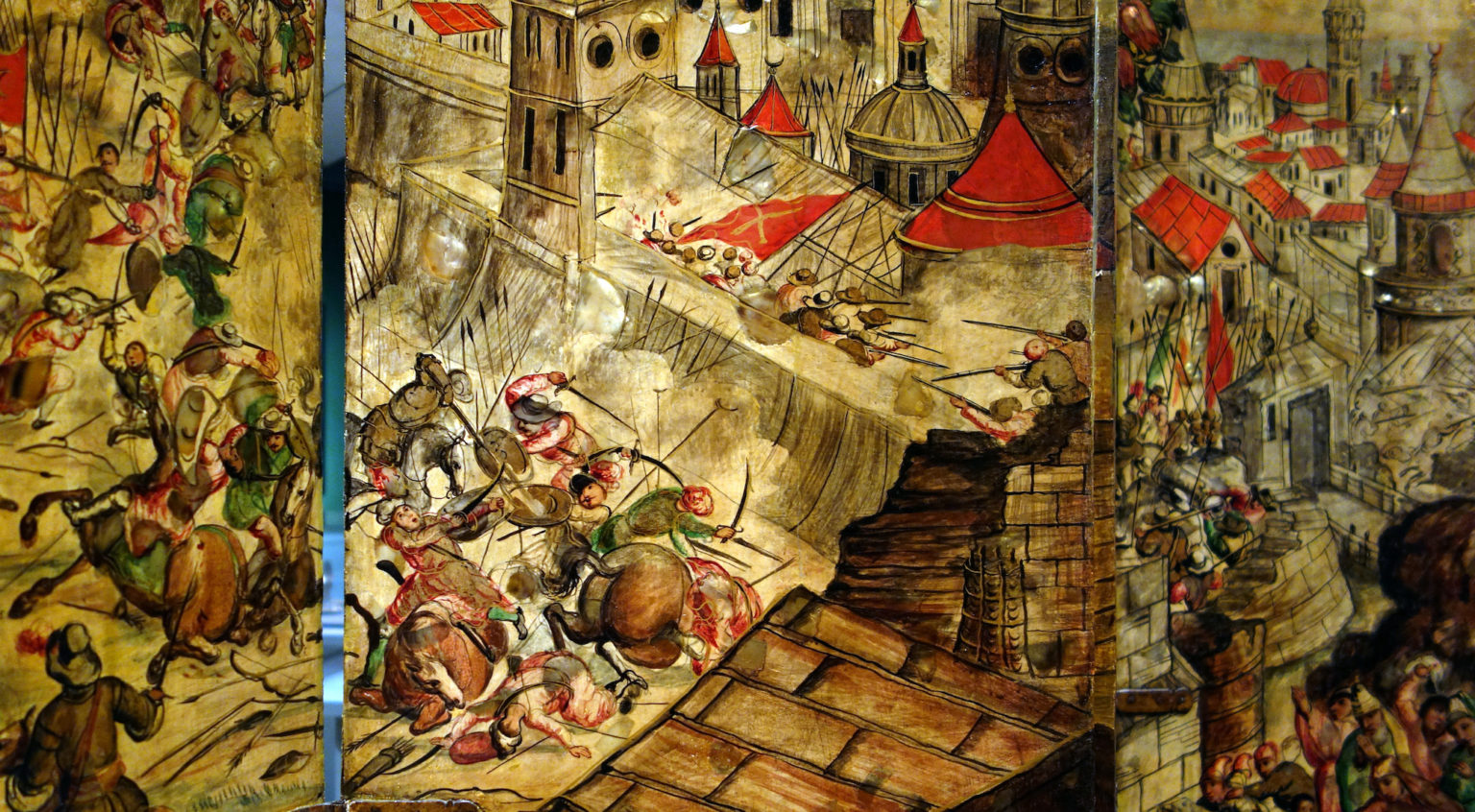 Smarthistory – Screen with the Siege of Belgrade and Hunting Scene (or