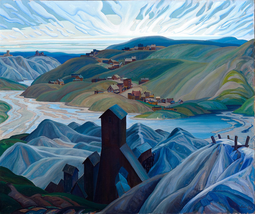 Franklin Carmichael, A Northern Silver Mine, 1930 (McMichael Canadian Art Collection)