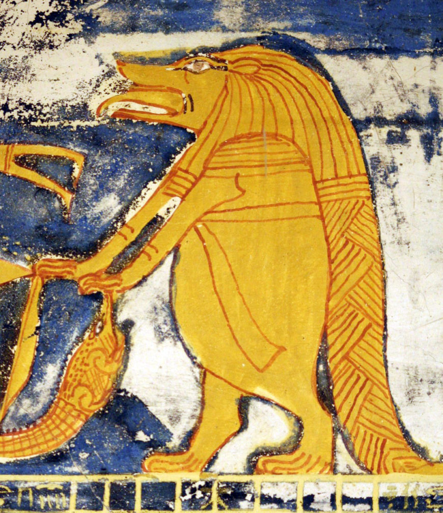 Tawaret is included in an astronomical ceiling in the tomb of Ramses V_VI (KV9)