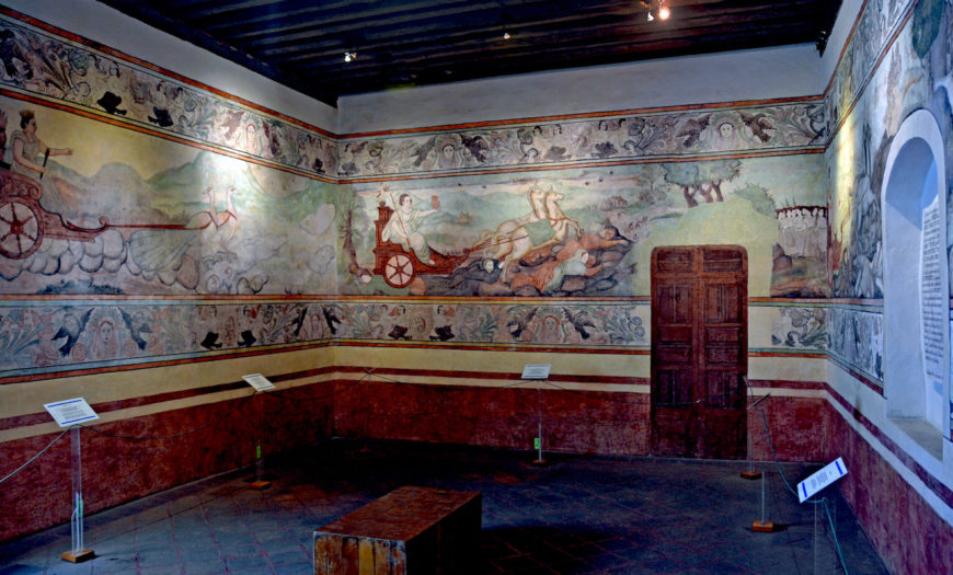 Murals of the Casa del Dean, 16th century, Puebla, Mexico (photo: Lauren Kilroy-Ewbank)