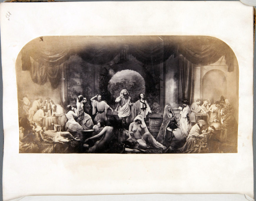 The Two Ways of Life, 1857 Oscar Gustave Rejlander, British, born Sweden, 1813–1875 Albumen print 10.5 x 19.7 cm. (4 1/8 x 7 3/4 in.) mount: 22.4 x 19 cm. (8 13/16 x 7 1/2 in.) Princeton University Art Museum