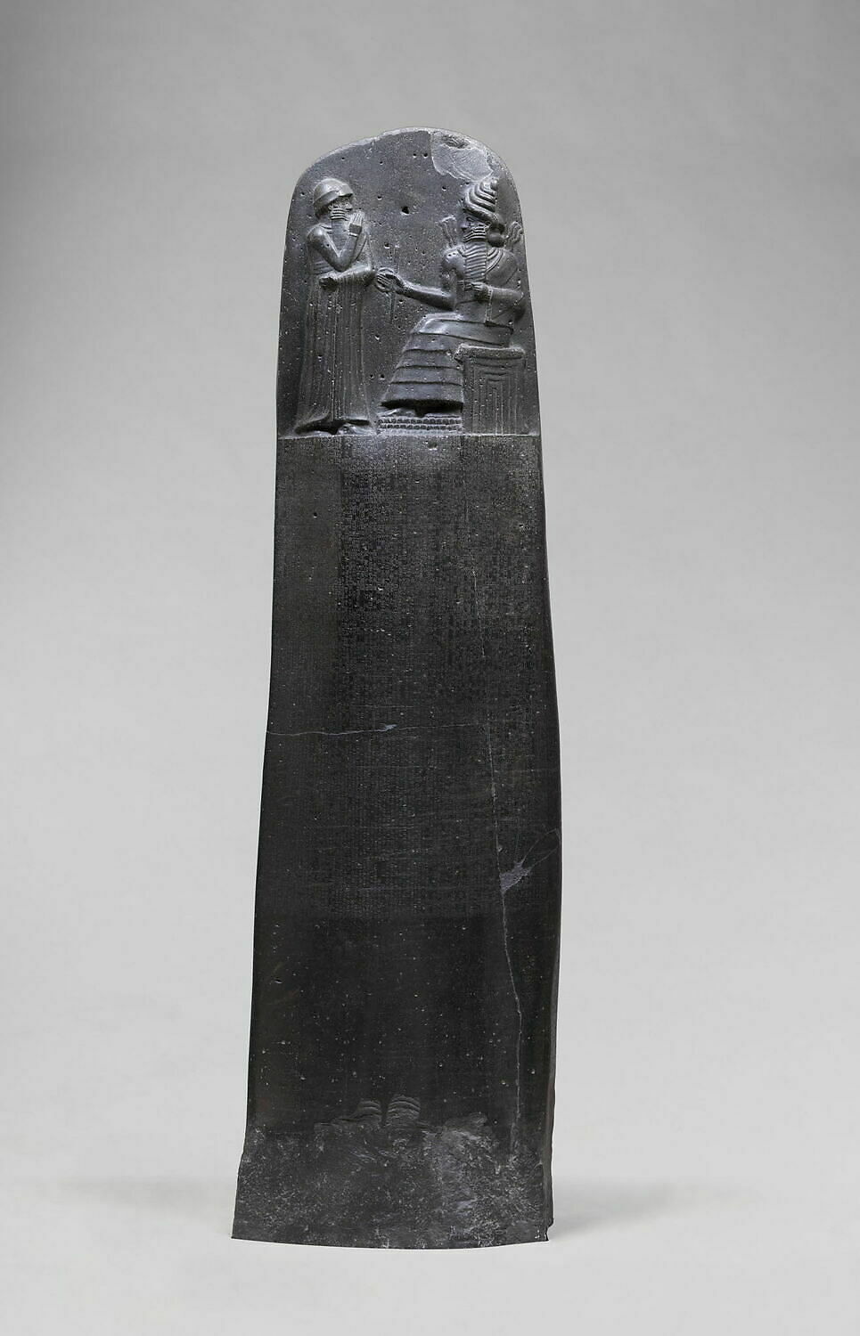 Law Code Stele of King Hammurabi, basalt, Babylonian, 1792–50 B.C.E. (Musée du Louvre, Paris)