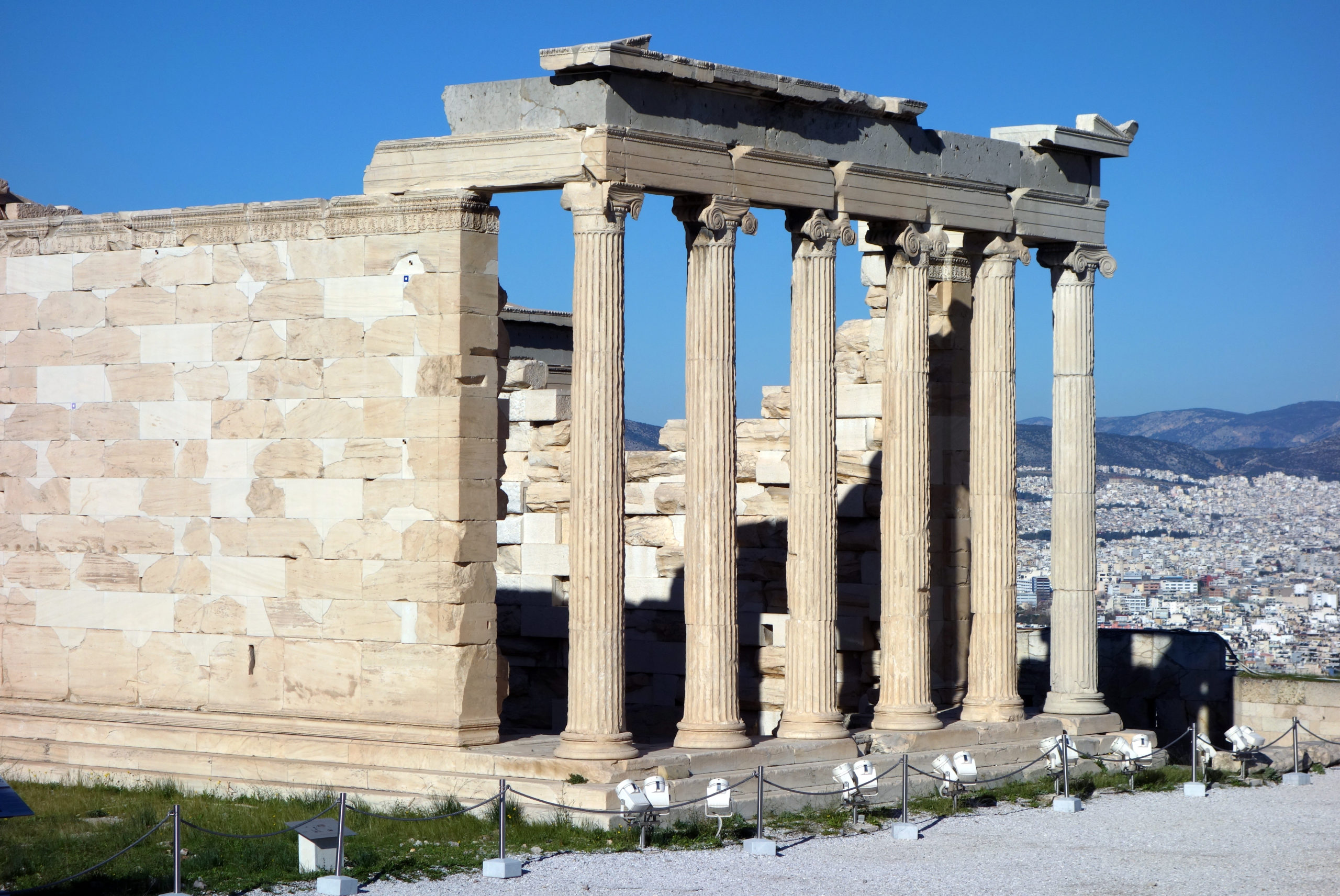 East porch of the Erechtheion, 421–407 B.C.E., marble, Acropolis, Athens (photo: Steven Zucker, CC BY-NC-SA 2.0)