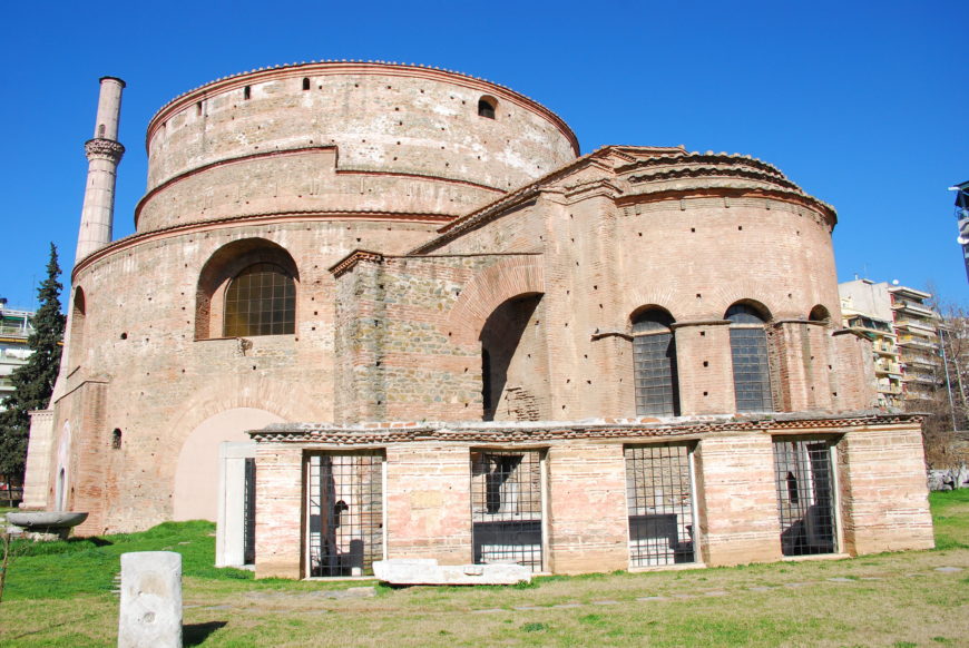 Rotunda of Galerius, later a Christian church, and afterwards a mosque. Today it is known as the Church of the Rotunda, 4th century CE, Thessaloniki, Greece (photo: George M. Groutas, CC BY 2.0)