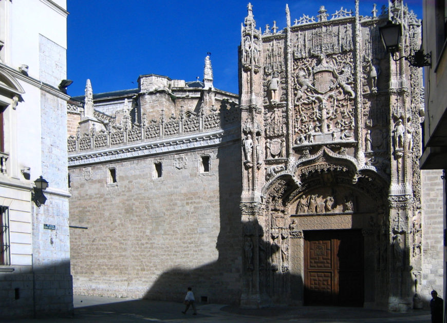 Façade of San Gregorio, Valladolid, Spain (photo: Terry Clinton, CC BY-NC 2.0)