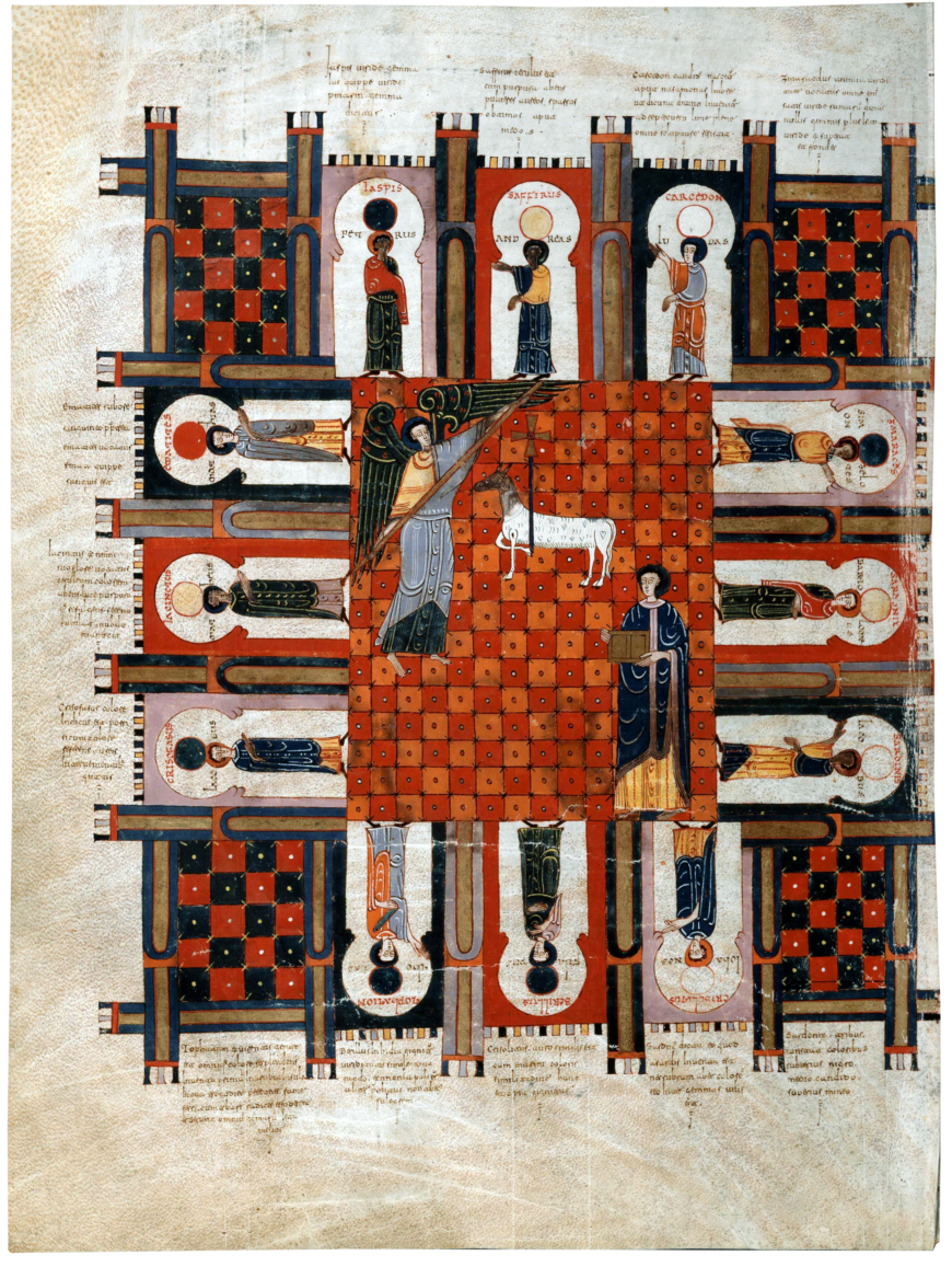 Beatus of Liébana, Commentary on the Apocalypse, 11th century, Vitr. 14.2, f. 253v (Biblioteca Nacional de España, Madrid)