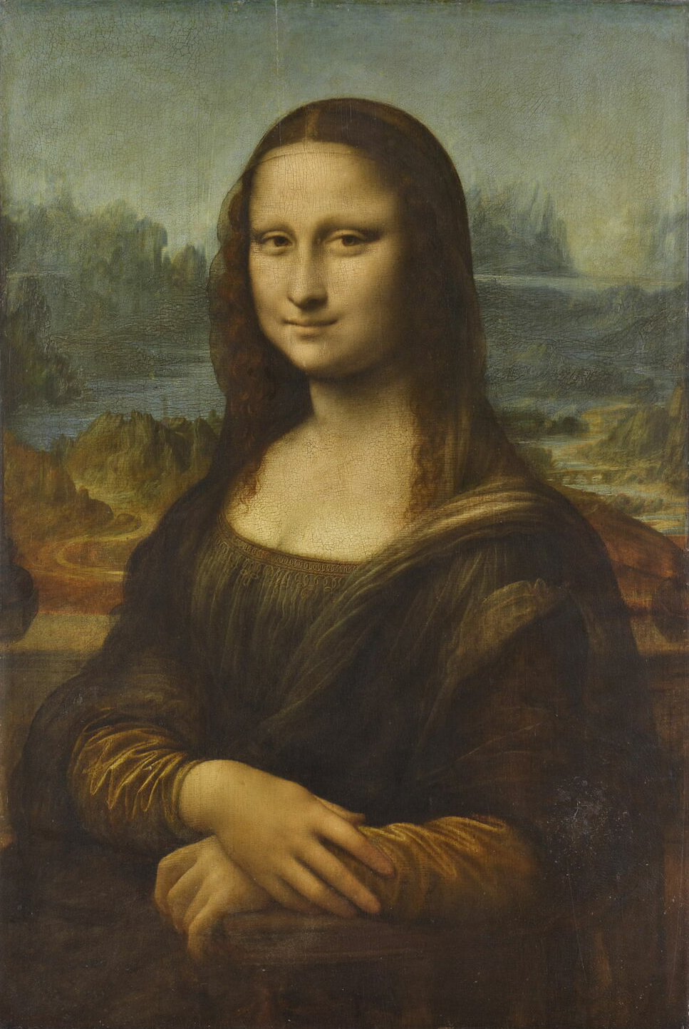 Leonardo da Vinci, Mona Lisa, c. 1503–05, oil on panel, 30-1/4 x 21 inches (Musée du Louvre)