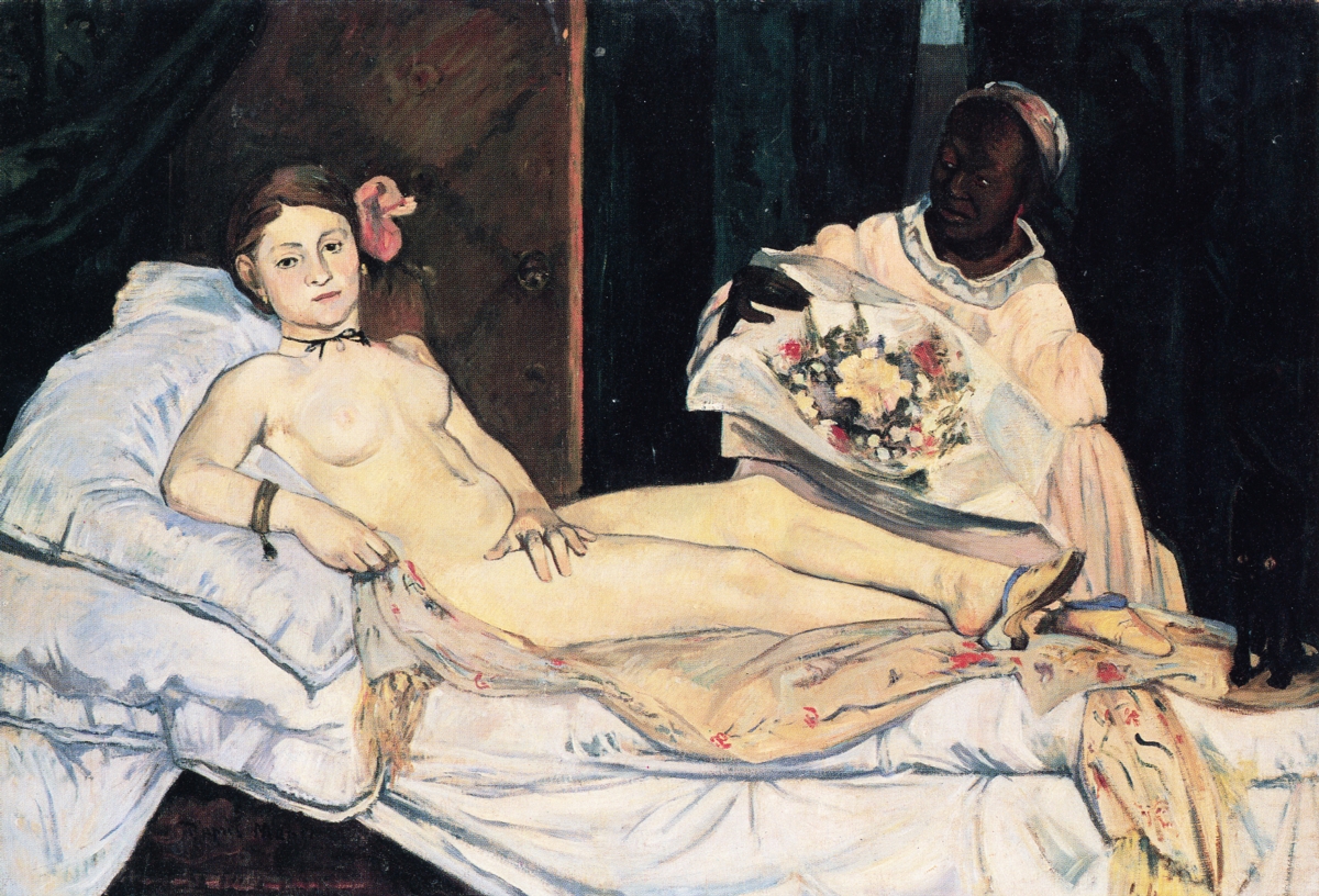 Paul Gauguin, Copy of Manet’s Olympia, 1891, oil on canvas, 89 x 130 cm (Private collection; Photo: Wikimedia commons)