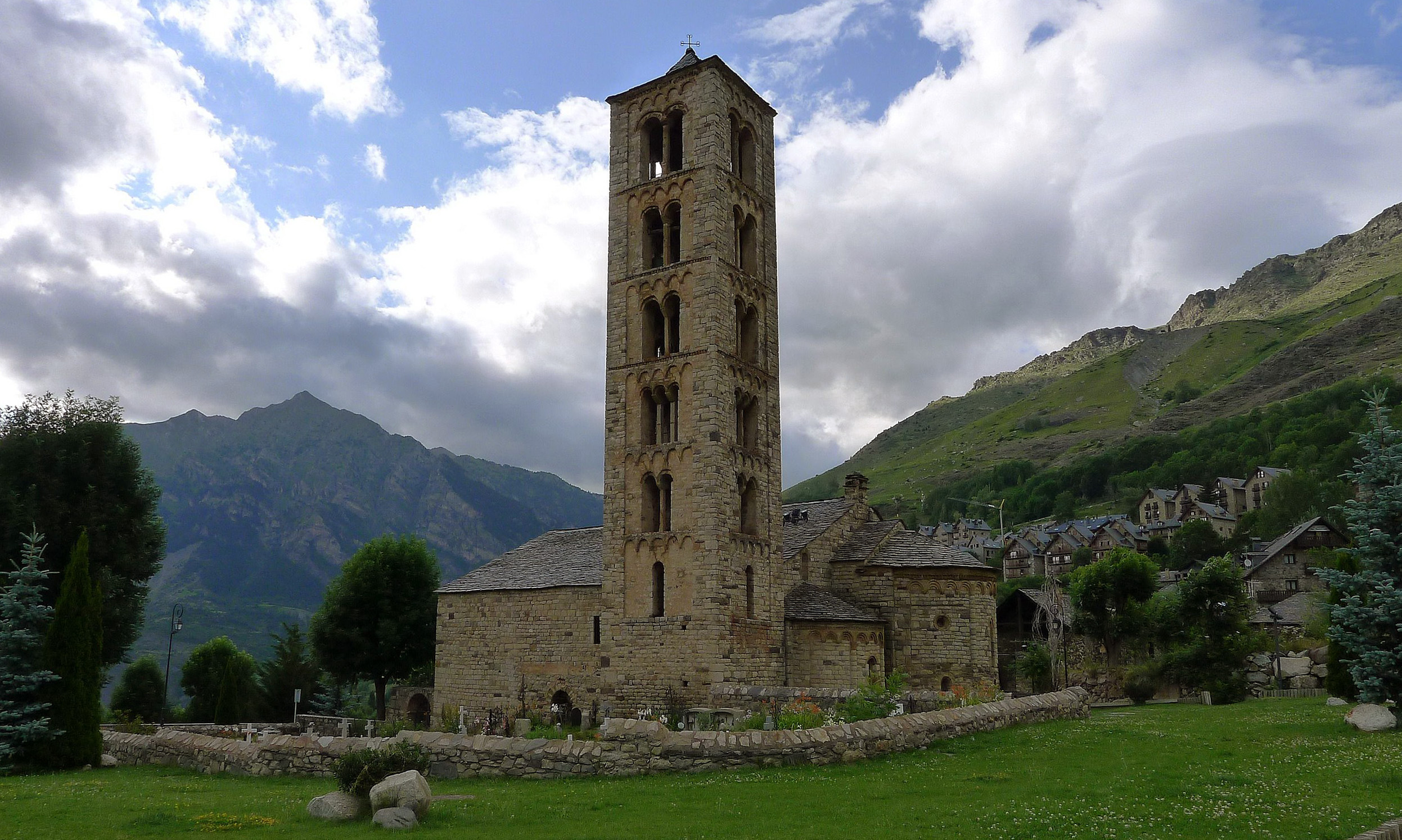 Sant Climent (Saint Clement in Catalan), outside the village of Taüll, Boí valley, Spain