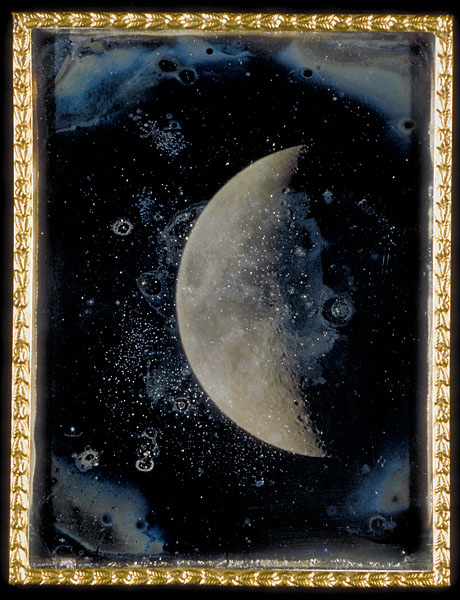 John Whipple, William Bond, and George Bond, The Moon, February 26, 1852. Daguerreotype made through Great Refractor Equatorial Mount Telescope, Harvard College Observatory