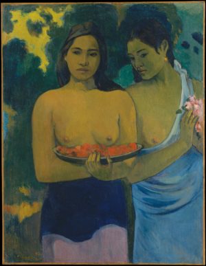 Paul Gauguin, Two Tahitian Women, 1899, oil on canvas, 94 x 72.4 cm (The Metropolitan Museum of Art)