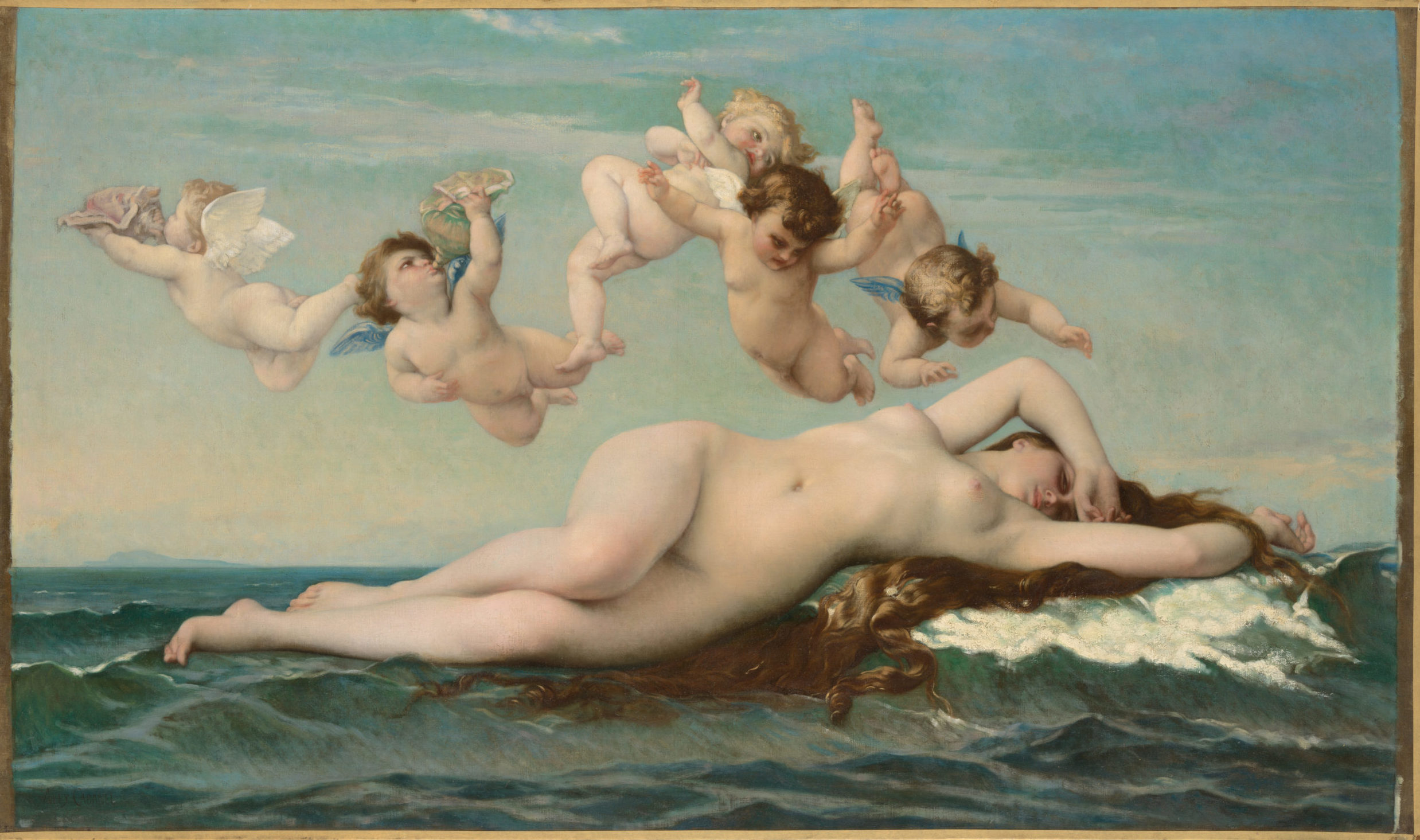 Alexandre Cabanel, Birth of Venus, 1863, oil on canvas, 130 x 225 cm (Musée d'Orsay, Paris)