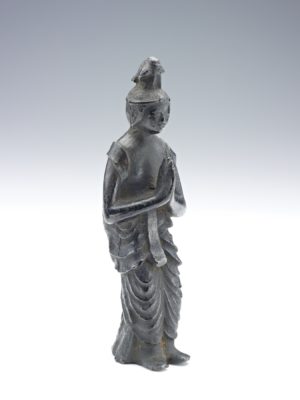 Figure of a bodhisattva, 19th century, Japan, bronze, 17 cm high (National Museum of Asian Art)