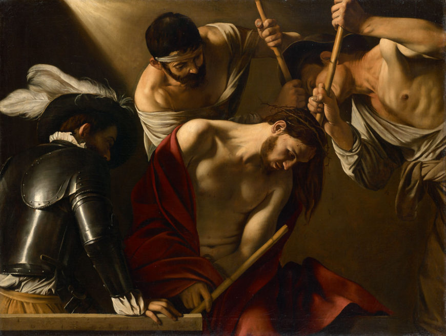 Caravaggio, The Crowning with Thorns, 1602–04, oil on canvas, 165.5 x 127 cm (Kunsthistorisches Museum, Vienna)