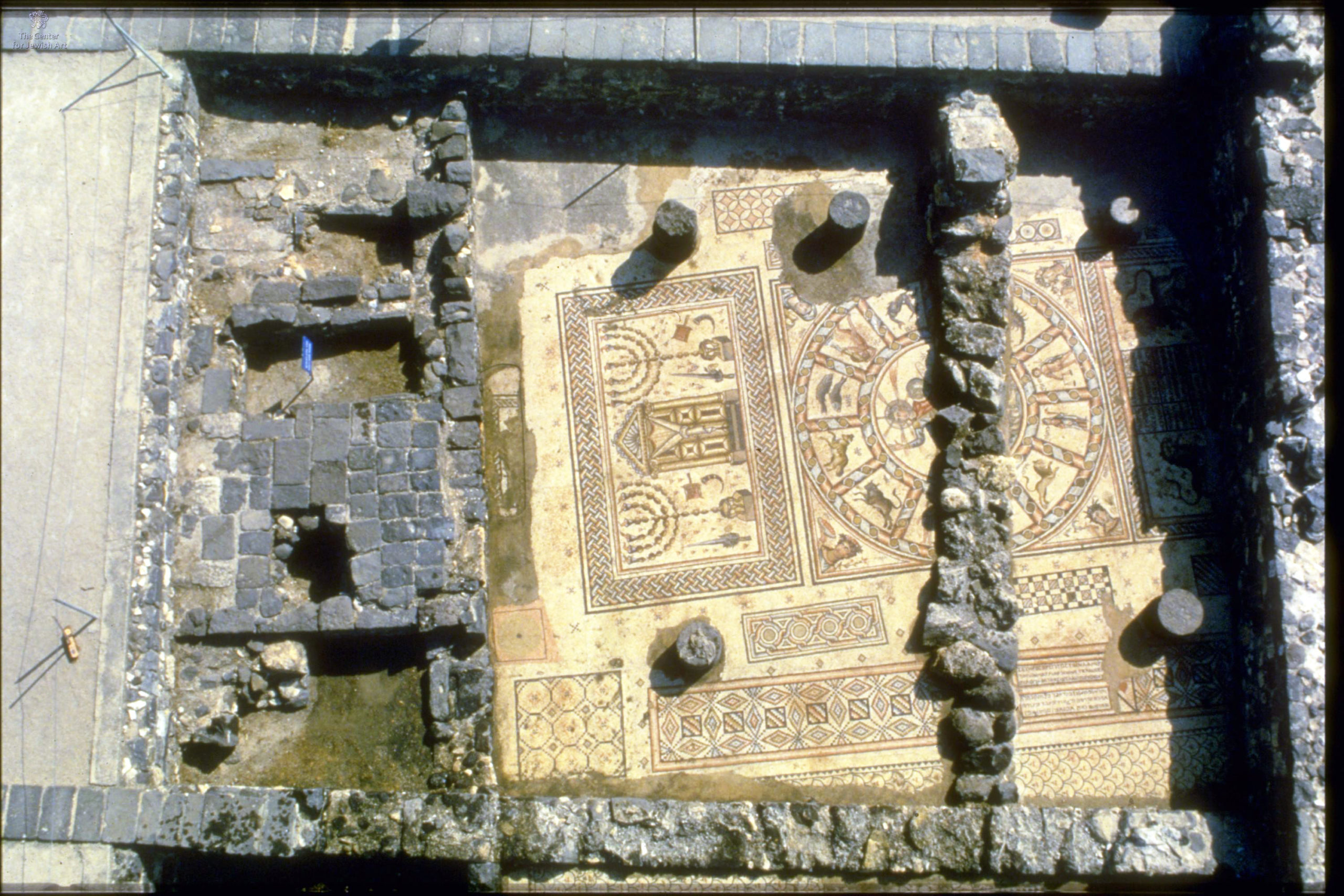 Hammath Tiberias Synagogue, 286–337 C.E. (Center for Jewish Art, photo: Zev Radovan, 1994)