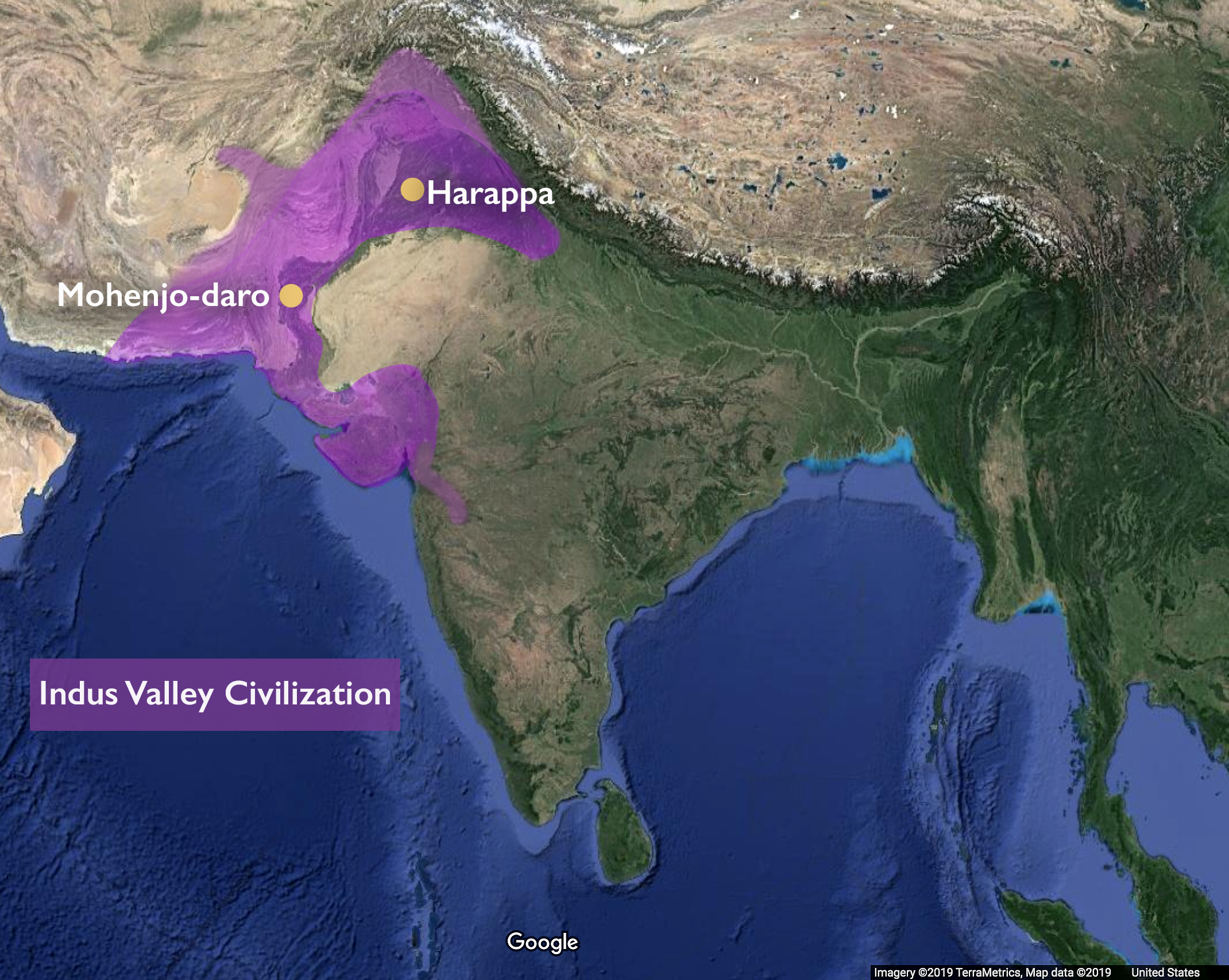 Ancient Mohenjo Daro Map