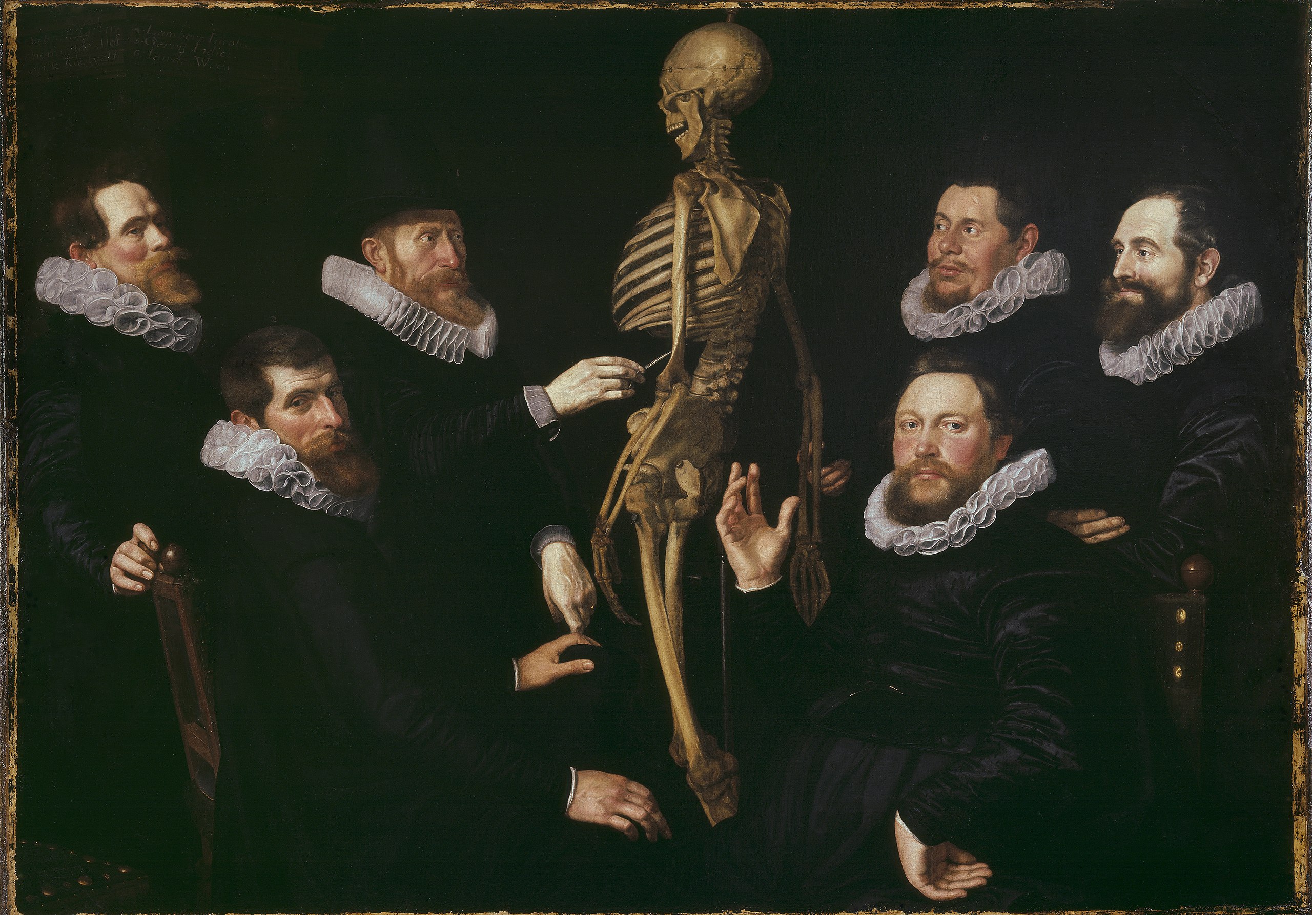 Thomas de Keyser or Nicolaes Eliaszoon Pickenoy, The Osteology Lesson of Dr. Sebastiaen Egbertsz, 1619, oil on canvas, 135 x 186 cm (Amsterdam Historical Museum; photo: Never covered)