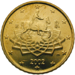 Reverse of Italian € 0.50 coin (photo: Kunigas Michailas)