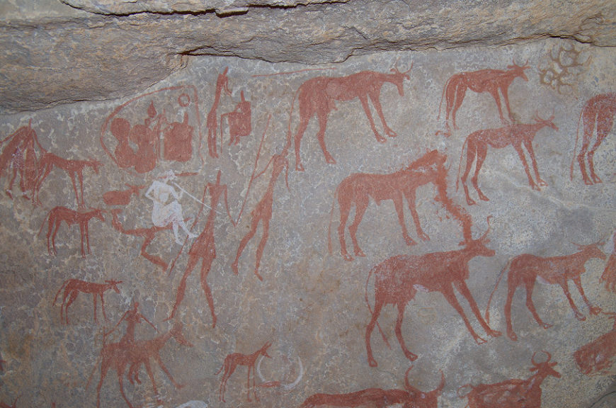 Paintings at Akaham Ouan Elbered, Tassili n'Ajjer National Park, Algeria (photo: FJ Expeditions)