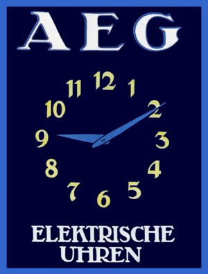 Peter Behrens, Poster for Allgemeine Elektricitäts Gesellschaft (AEG), 1912 (photo: Tekstman)