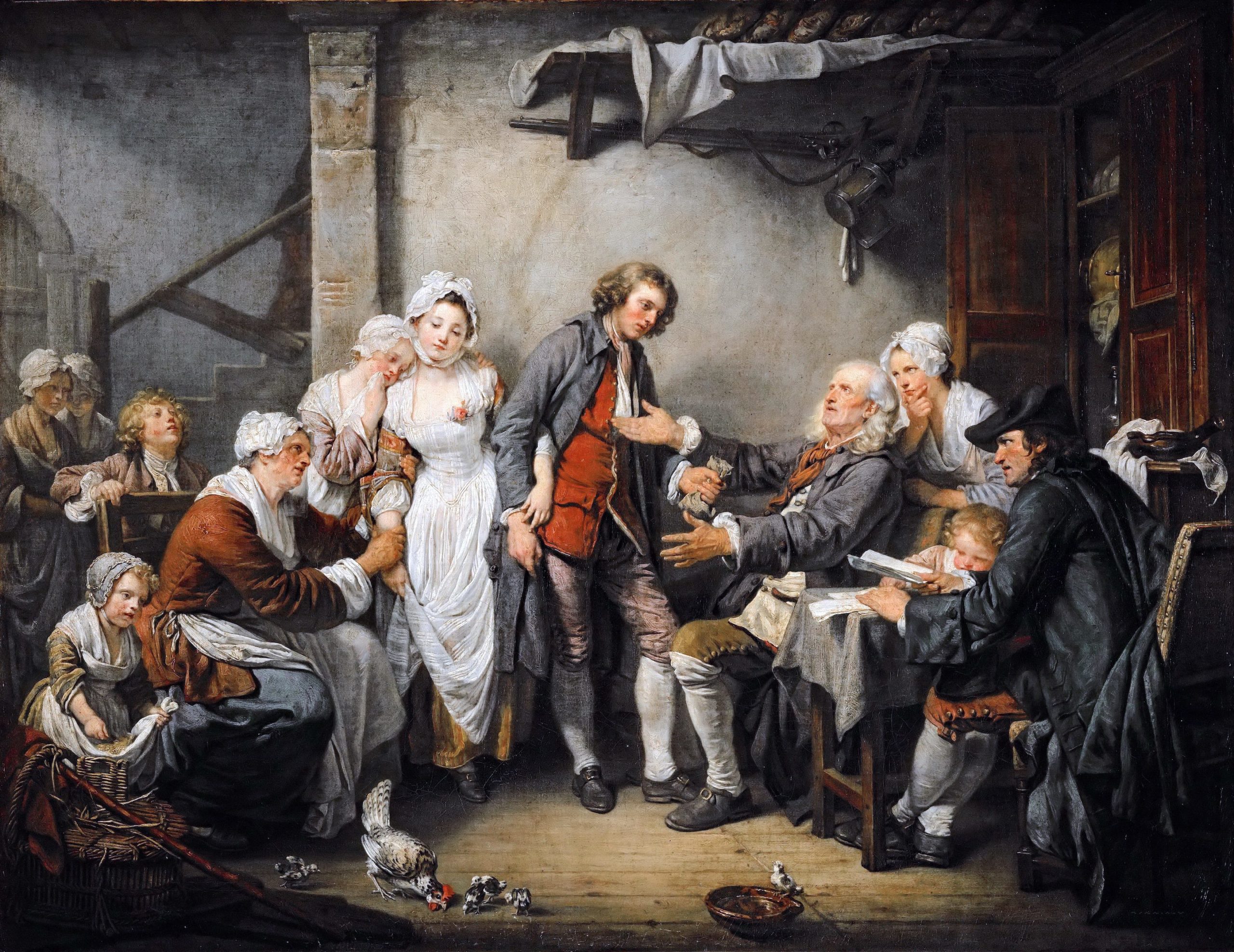Jean-Baptiste Greuze, The Village Bride pic