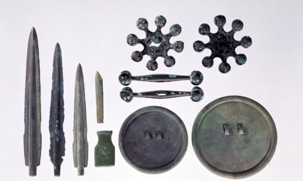 Assorted bronze artifacts, Early Iron Age, Daegok-ri, Hwasoon, South Jeolla Province, National Treasure 143 (The National Museum of Korea)