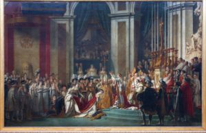 Jacques-Louis David, The Coronation of Napoleon, 1805–07, oil on canvas, 621 x 979 cm (Musée du Louvre, Paris; photo: Steven Zucker, CC BY-NC-SA 2.0)