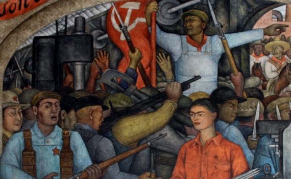 Diego Rivera,"Distribution of Arms," Court of the Fiestas, third floor, mural in the Secretaría de Educación Pública, Mexico City (photos: Megan Flattley)