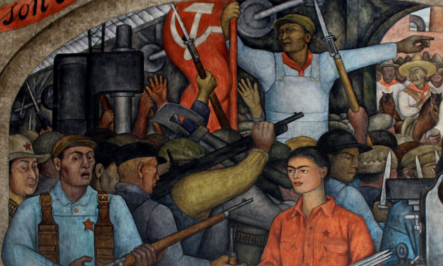 Diego Rivera,"Distribution of Arms," Court of the Fiestas, third floor, mural in the Secretaría de Educación Pública, Mexico City (photo: Megan Flattley, CC BY-NC-SA 2.0)
