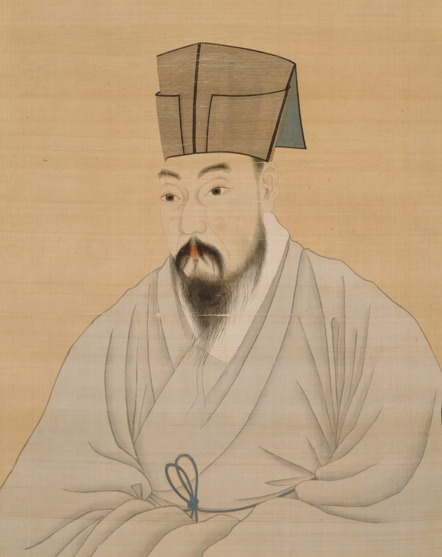 Yun Du-seo, Portrait of Sim Deukgyeong, 1710, Joseon Dynasty, ink and colors on silk, 160.3 x 87.7 cm, Treasure 1488 (The National Museum of Korea)