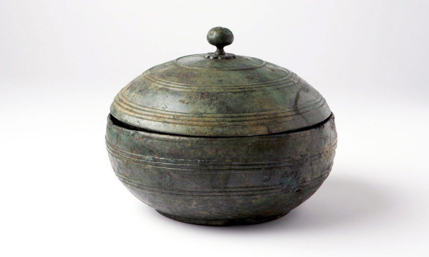 Bronze Bowl with Inscription for King Gwanggaeto the Great, Goguryeo (415 CE), Houchong Tomb (Gyeongju), Height: 19.4 cm, Treasure 1878 (National Museum of Korea)