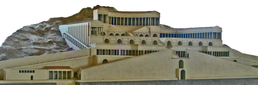 Model of the Sanctuary of Fortuna Primigenia, from the archeological museum, Palestrina (photo: Ptyx, CC BY-SA 3.0)