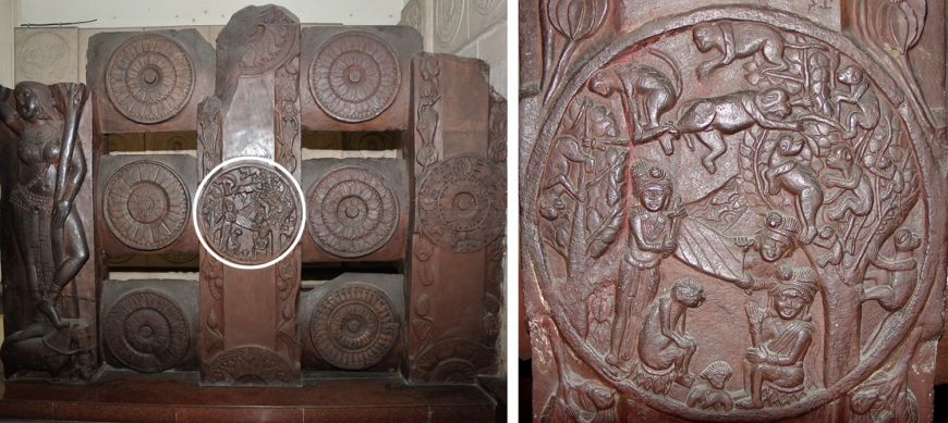 Mahakapi Jataka, from the Bharhut Stupa, sandstone (Indian Museum, Kolkata)