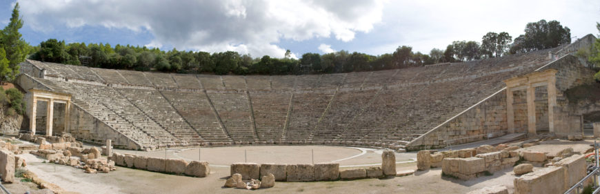 Theater at the Sanctuary of Asclepius at Epidaurus, c. 350–300 B.C.E. (photo: Andreas Trepte, CC BY-SA 2.5)