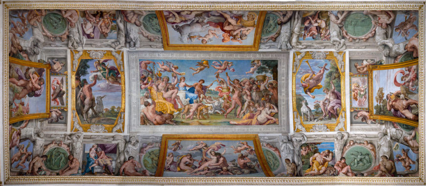 Annibale Carracci, Farnese Gallery Ceiling, 1597–1608, fresco (Palazzo Farnese, Rome)