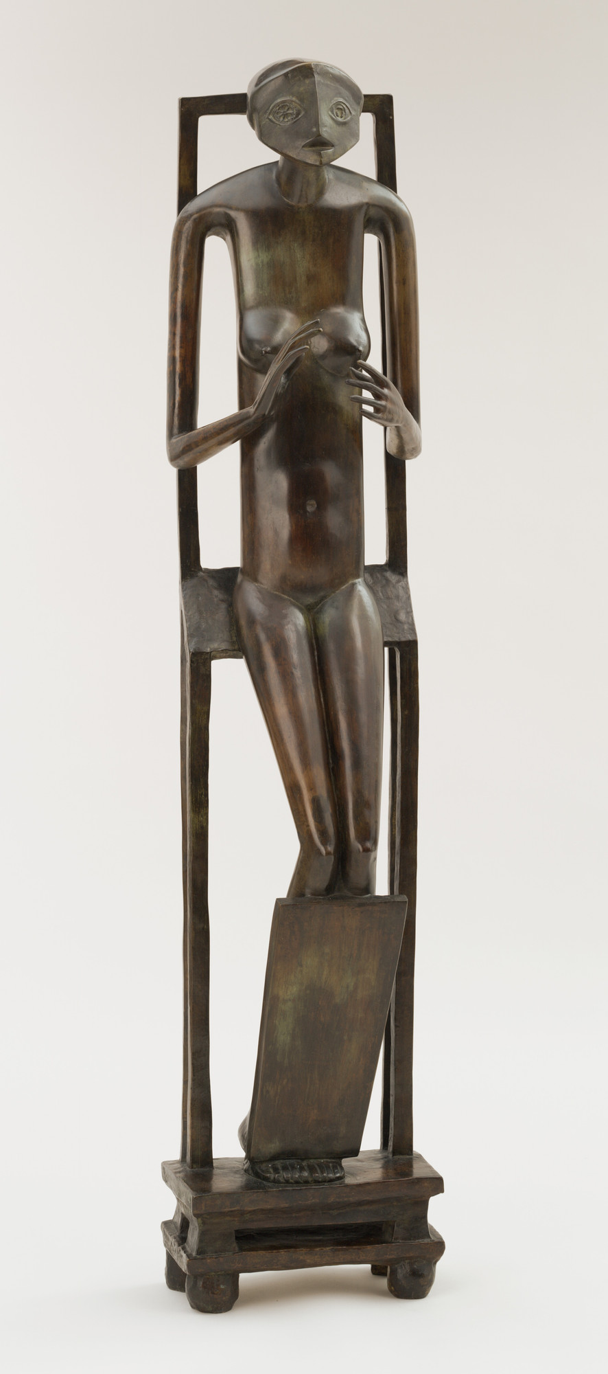 Alberto Giacometti, Hands Holding the Void (Invisible Object), 1934 (cast c. 1954–55), bronze, 152.1 x 32.6 x 25.3 cm (The Museum of Modern Art)