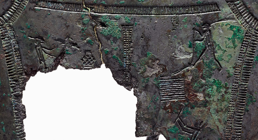 Bronze Ritual Object with Farming Scenes, Early Iron Age, W. 12.8 cm, Treasure 1823 (National Museum of Korea)