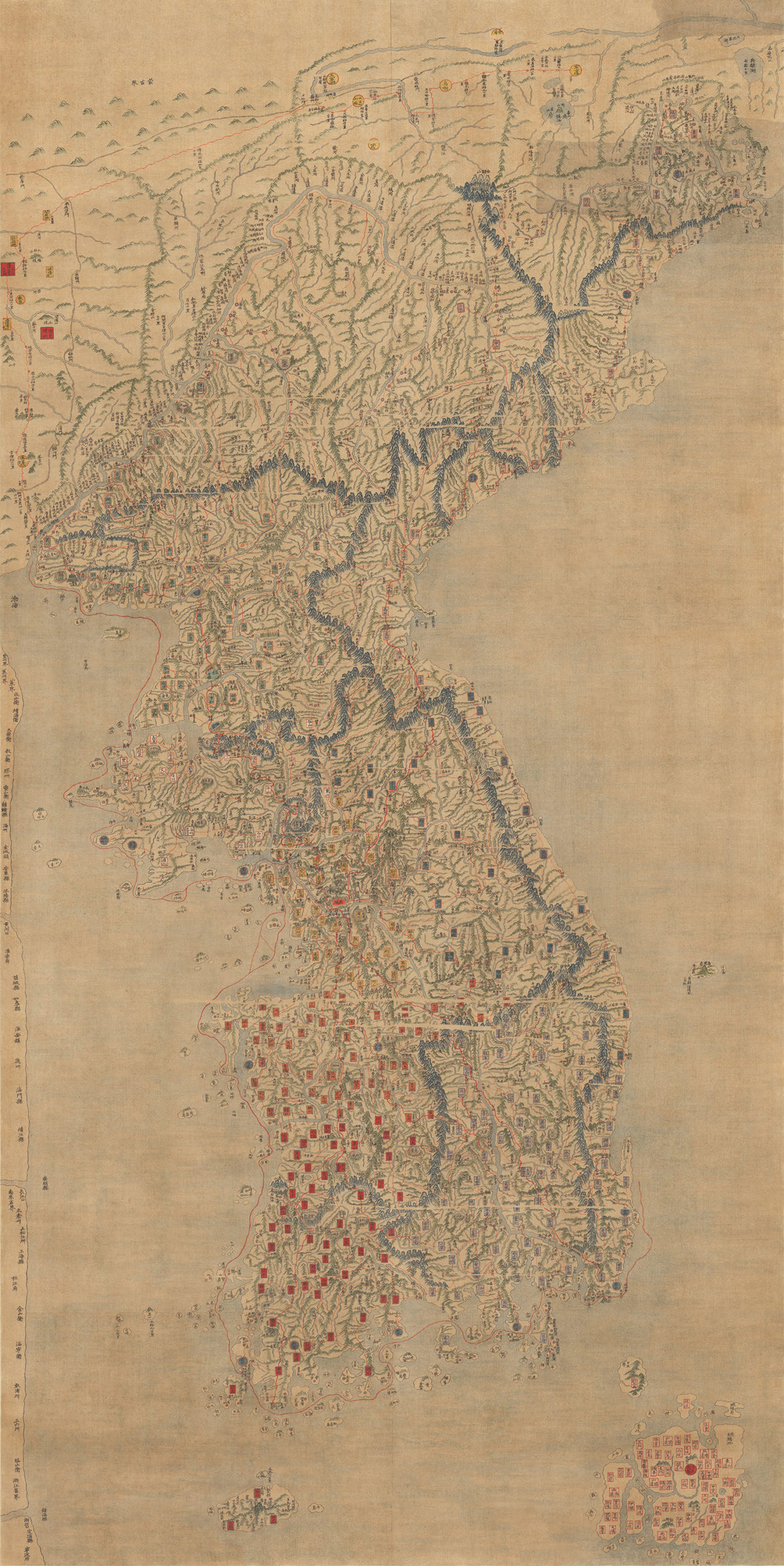 Jeong Sanggi, Dongguk Daejido (“Complete Map Of The Eastern Country”) –  Smarthistory