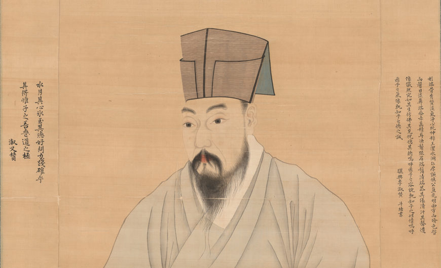Yun Du-seo, Portrait of Sim Deukgyeong (detail), 1710, Joseon Dynasty, ink and colors on silk, 160.3 x 87.7 cm, Treasure 1488 (The National Museum of Korea)