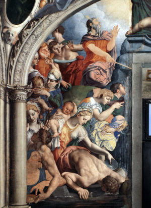 Agnolo Bronzino, "Moses Striking a Spring," frescoes in the Cappella di Eleonora, 1540–45,  in the Palazzo Vecchio, Florence